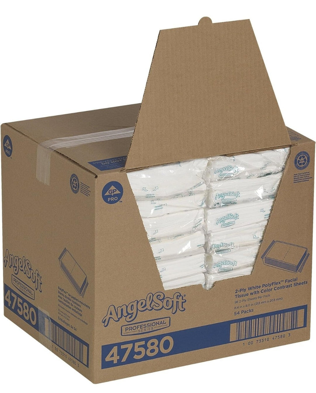Facial Tissue Angel Soft Ployflex 54 Packs Of 96 Sheets 47580