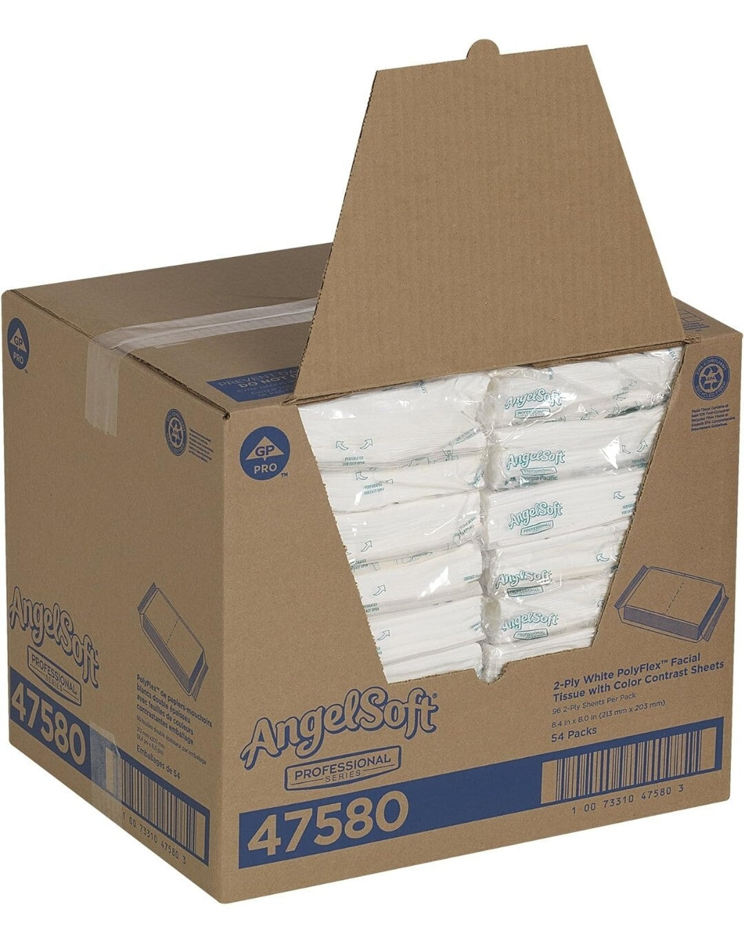 Facial Tissue Angel Soft Ployflex 54 Packs Of 96 Sheets 47580